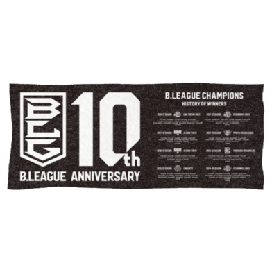 B.LEAGUE 10th ANNIVERSARY History of Winners フェイスタオル