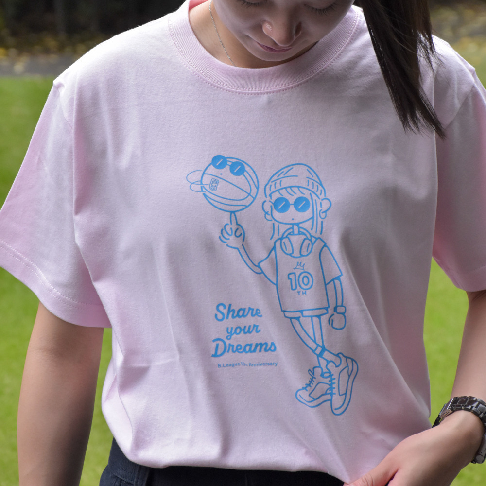 全5色】B.LEAGUE 10th ANNIVERSARY Girl グラフィックTシャツ｜B