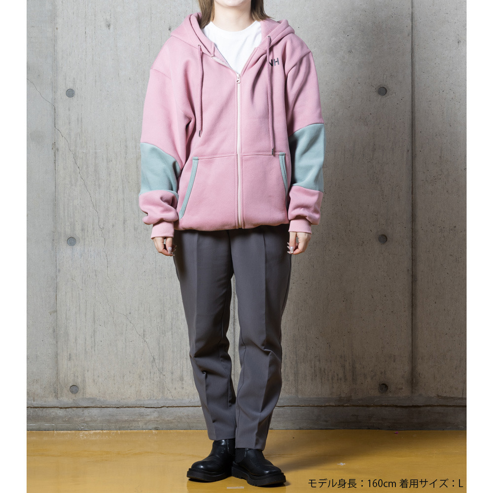 ANHジップパーカー 詳細画像 淡ピンク&times;ミント 10