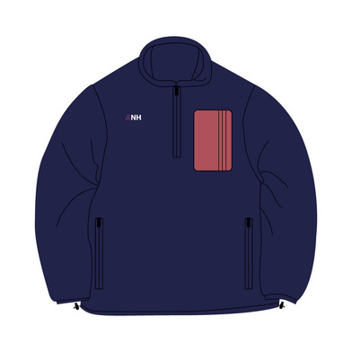 ANHハーフジップボアジャケット