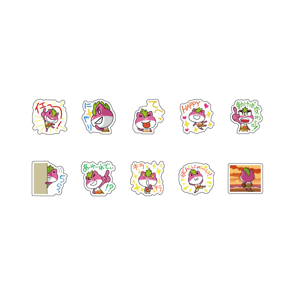 ゆるビッキー_フレークシール 詳細画像 1カラー 3