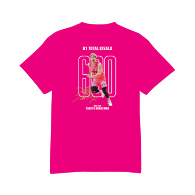 【受注】#17中山拓哉選手_B1個人通算600スティール達成記念_Tシャツ【グッズ割引対象外】
