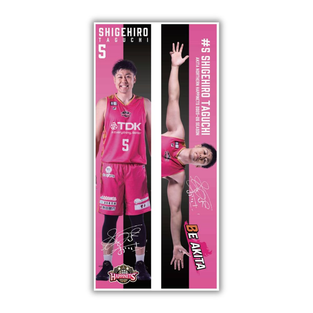 【受注販売】2025-26_選手等身大タペストリー 詳細画像 #5 TAGUCHI 2