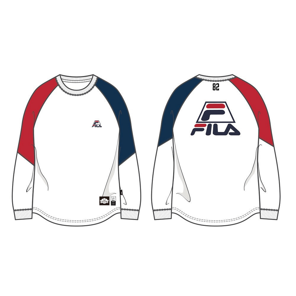 スクール生特典対象商品】FILA_クルーネックロングTシャツ_