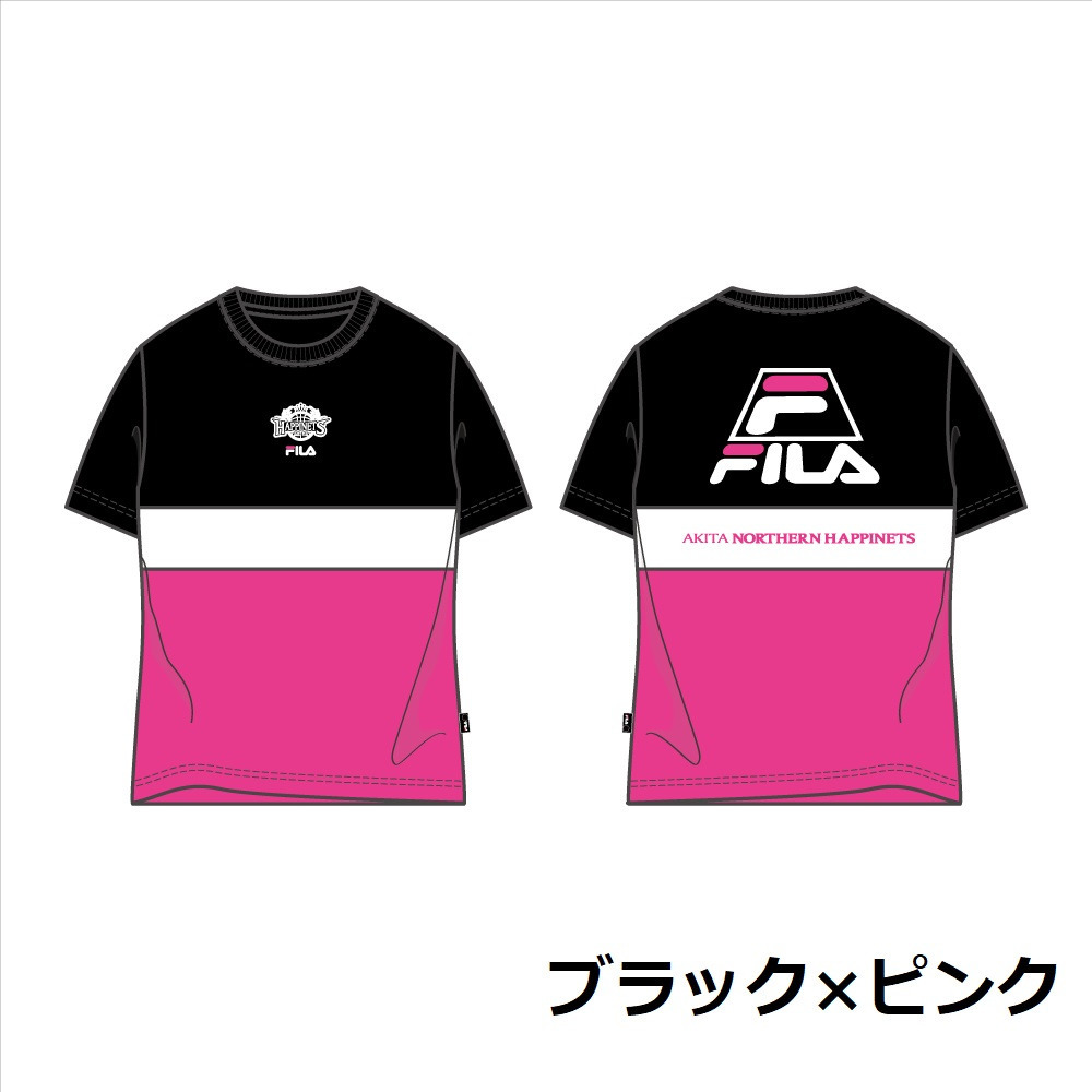 FILA_FP3005_Tシャツ 詳細画像 ブラック×ピンク 1