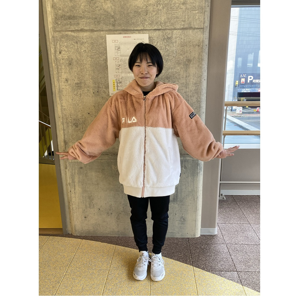 FILA_フェイクファーフーディージャケット 詳細画像 ピンク 1