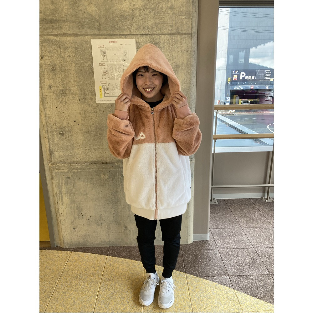 FILA_フェイクファーフーディージャケット 詳細画像 ピンク 4
