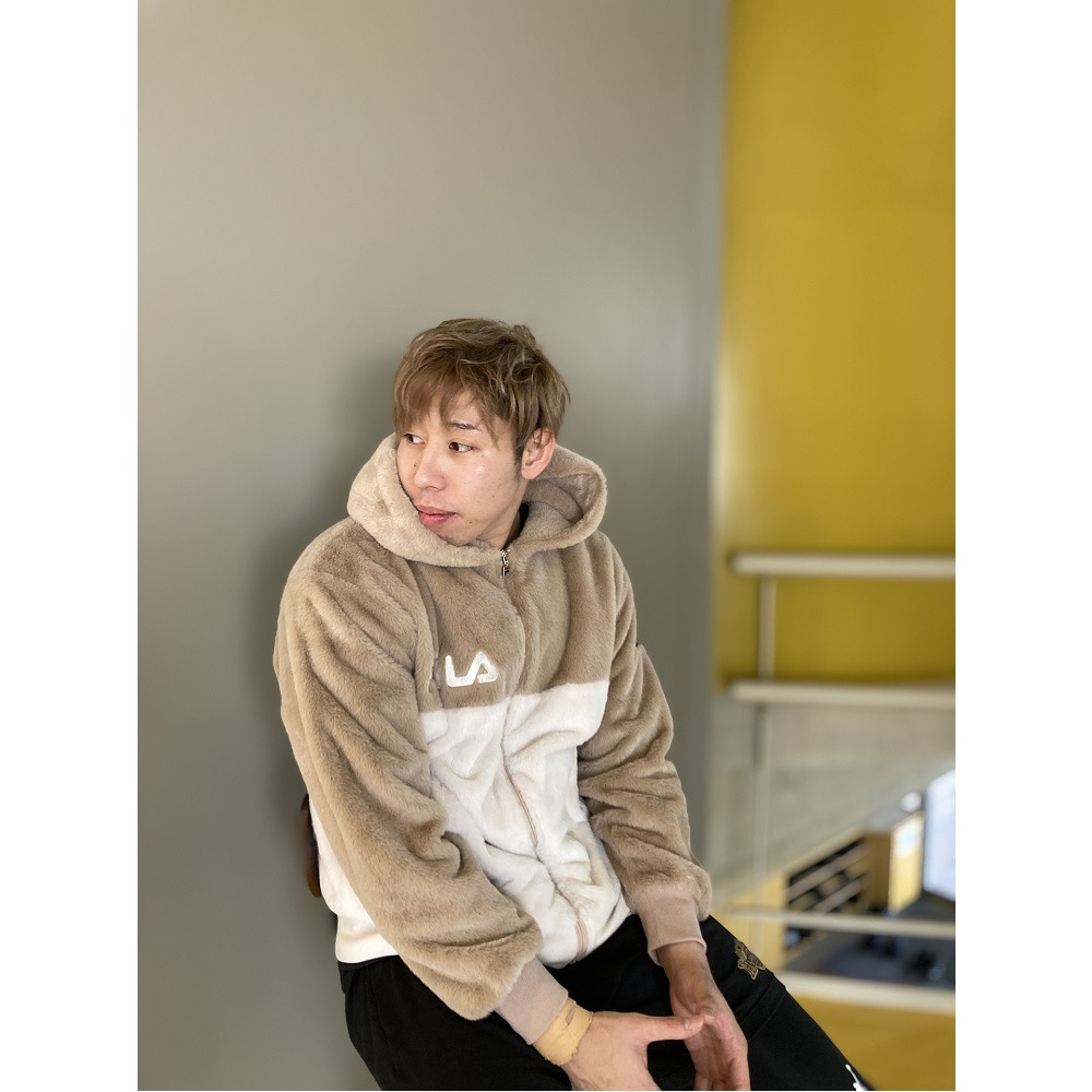 FILA_フェイクファーフーディージャケット 詳細画像 ベージュ 3