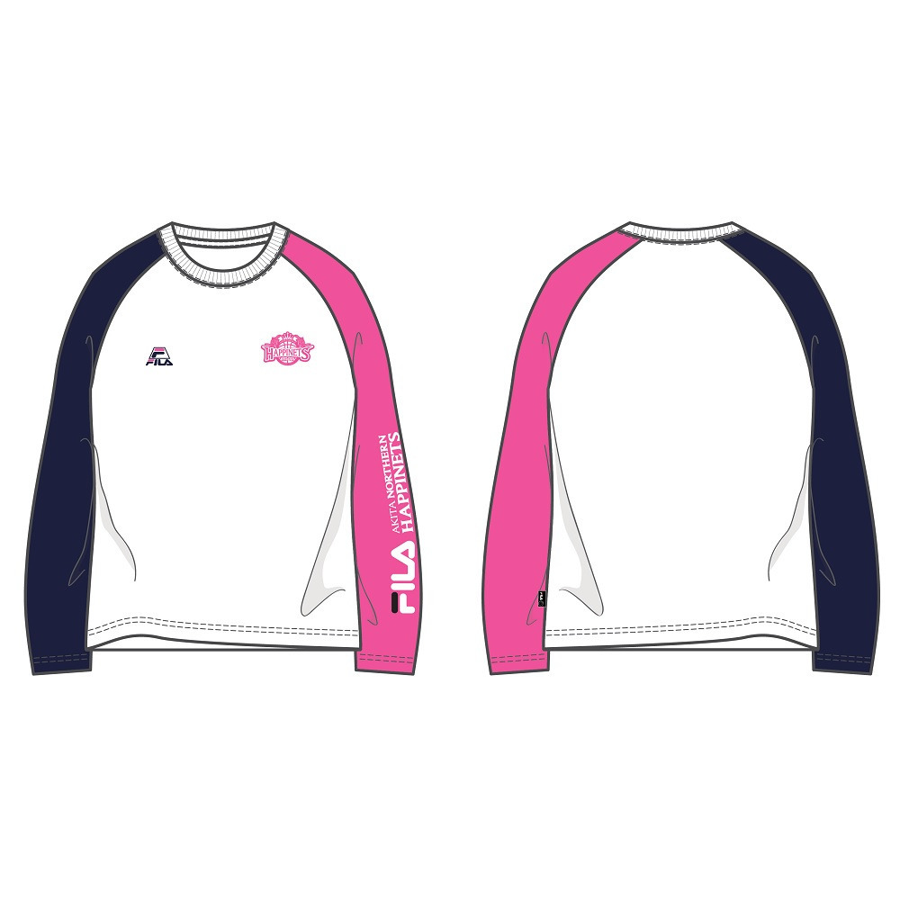 FILA_ロングTシャツ_ピンク&times;ネイビー 詳細画像 1カラー 1