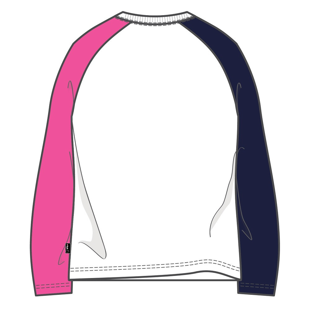 FILA_ロングTシャツ_ピンク&times;ネイビー 詳細画像 1カラー 3