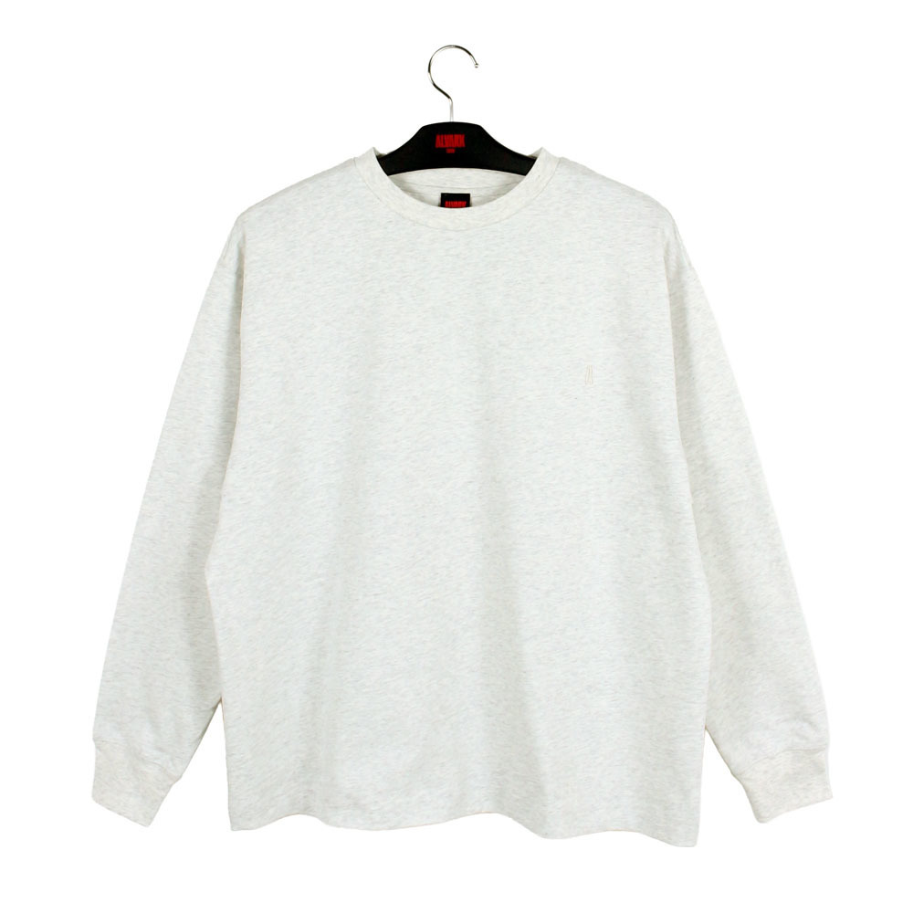 A刺繍ロングスリーブTシャツ 詳細画像 ライトグレー 2