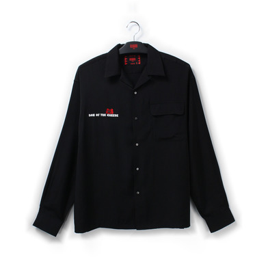 SOTC Embroidery Rayon Shirt BLACK