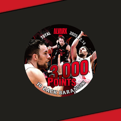 バランスキー選手個人通算3,000得点記念缶バッジ