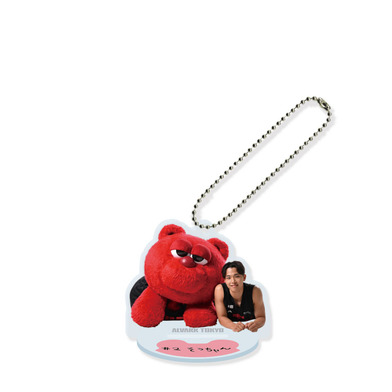 選手とルークのアクスタキーホルダー