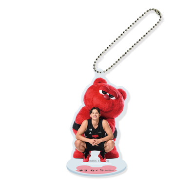 選手とルークのアクスタキーホルダー