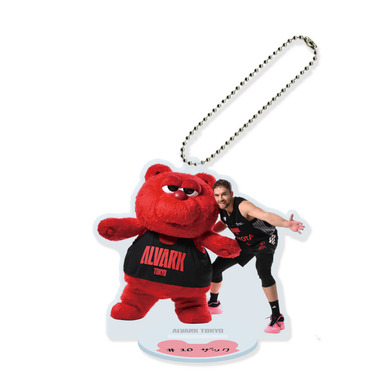 選手とルークのアクスタキーホルダー