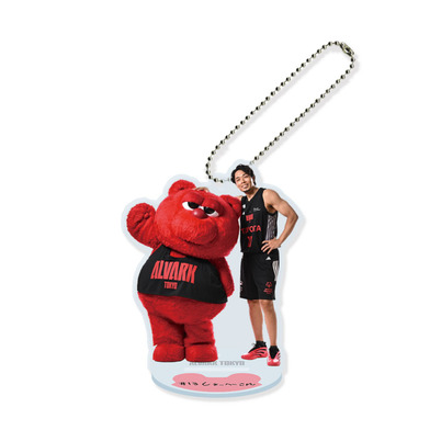 選手とルークのアクスタキーホルダー