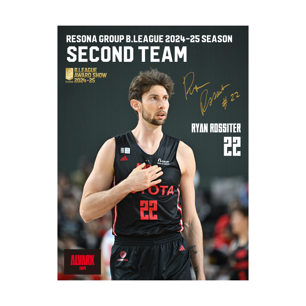 【受注商品】【セカンドチーム選出記念】#22 ロシター選手 りそなグループ B.LEAGUE 2024-25 SEASON レギュラーシーズンセカンドチーム選出記念アクリルパネル 詳細画像 1