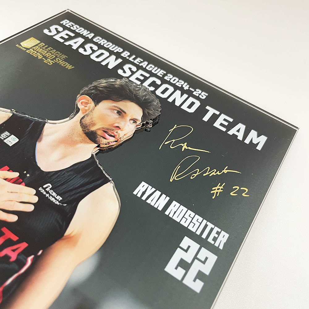 【受注商品】【セカンドチーム選出記念】#22 ロシター選手 りそなグループ B.LEAGUE 2024-25 SEASON レギュラーシーズンセカンドチーム選出記念アクリルパネル 詳細画像 2