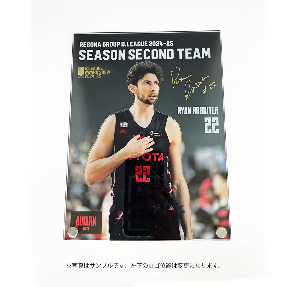 【受注商品】【セカンドチーム選出記念】#22 ロシター選手 りそなグループ B.LEAGUE 2024-25 SEASON レギュラーシーズンセカンドチーム選出記念アクリルパネル 詳細画像 3