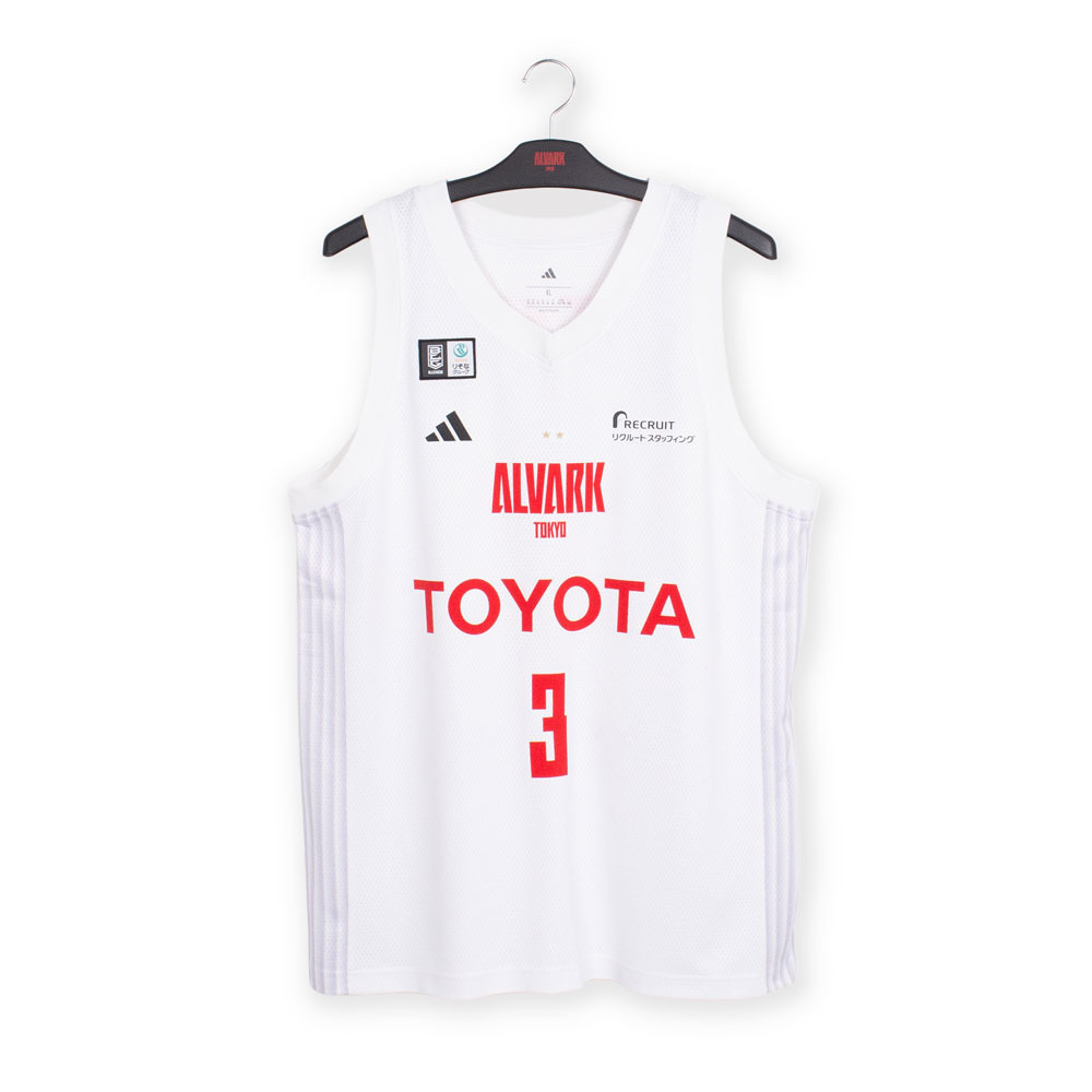 【予約商品】2025-26 adidas ALVARK AWAY ユニフォーム （選手／ルークネームナンバー入り） 詳細画像 7