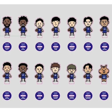 選手イラストアクリルスタンド