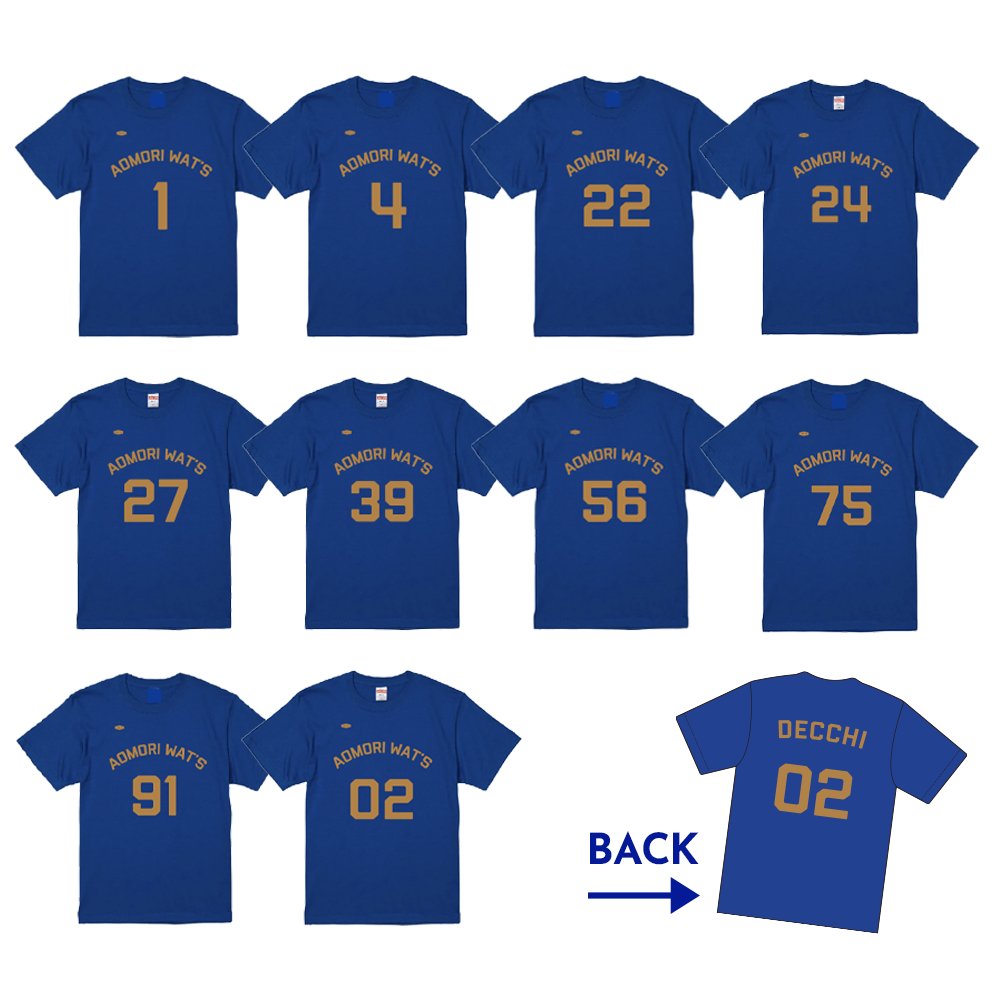 選手ナンバーTシャツ 詳細画像 1