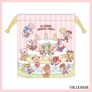 【予約商品】B.LEAGUE MASCOT PARTY vol.1 巾着（PK）