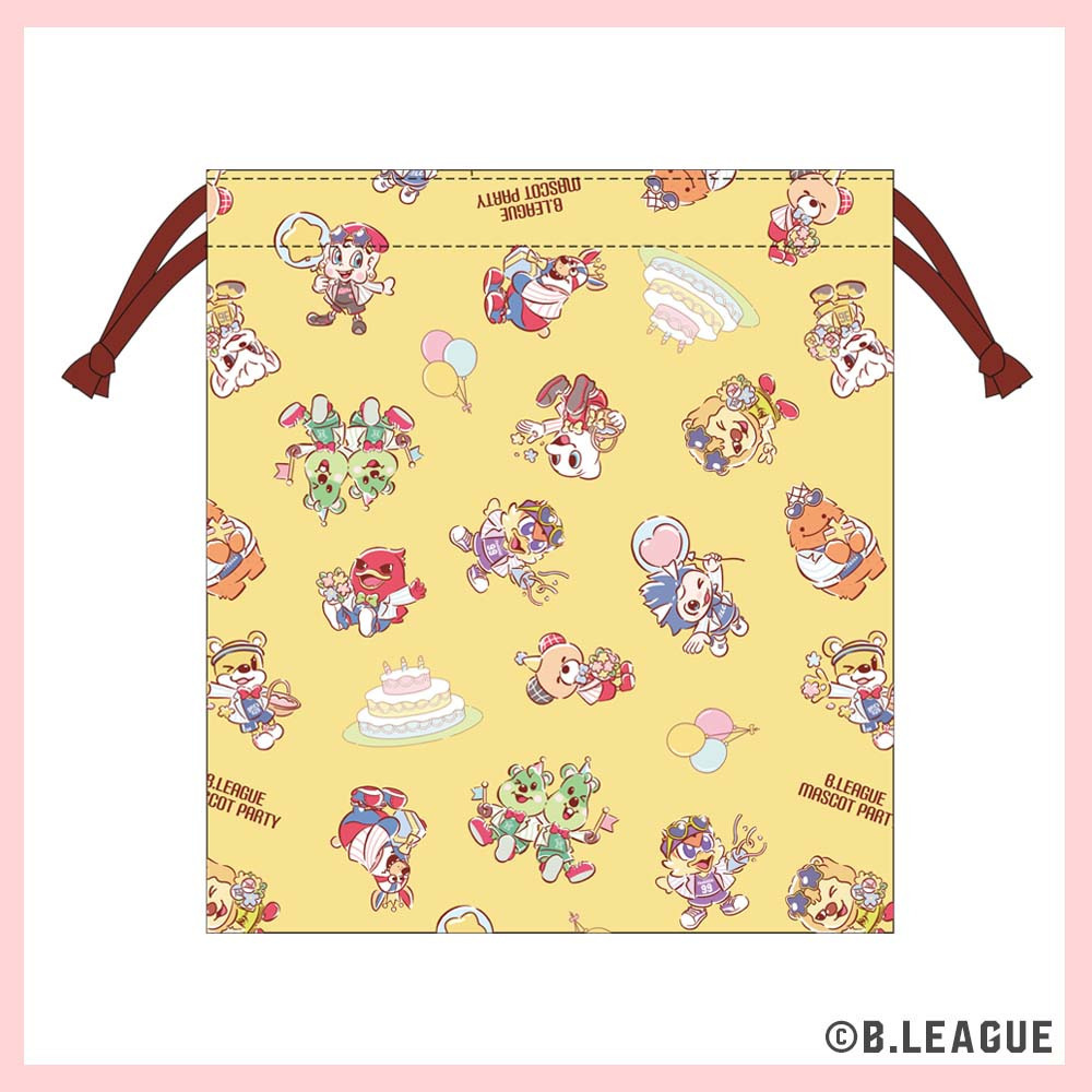 B.LEAGUE MASCOT PARTY vol.1 巾着（YE） 詳細画像 イエロー 1