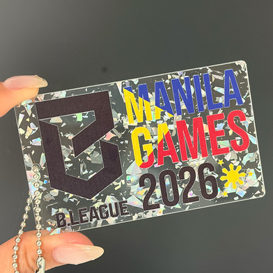 【B.LEAGUE MANILA GAMES 2026】シルバーホログラムキーホルダー