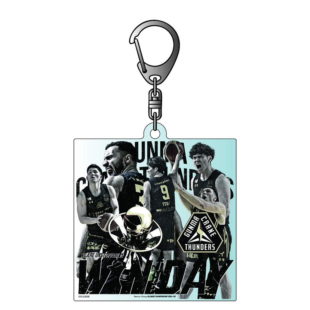りそなグループ B.LEAGUE CHAMPIONSHIP 2024-25 オフィシャルアクリルキーホルダー　群馬クレインサンダーズ 詳細画像 ONECOLOR 1
