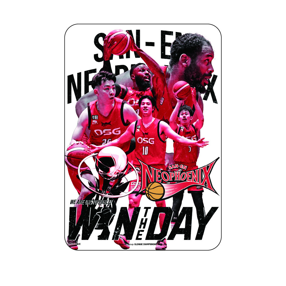 りそなグループ B.LEAGUE CHAMPIONSHIP 2024-25 オフィシャルポストカード＆ステッカー＆クリアファイル3点セット三遠ネオフェニックス 詳細画像 ONECOLOR 2