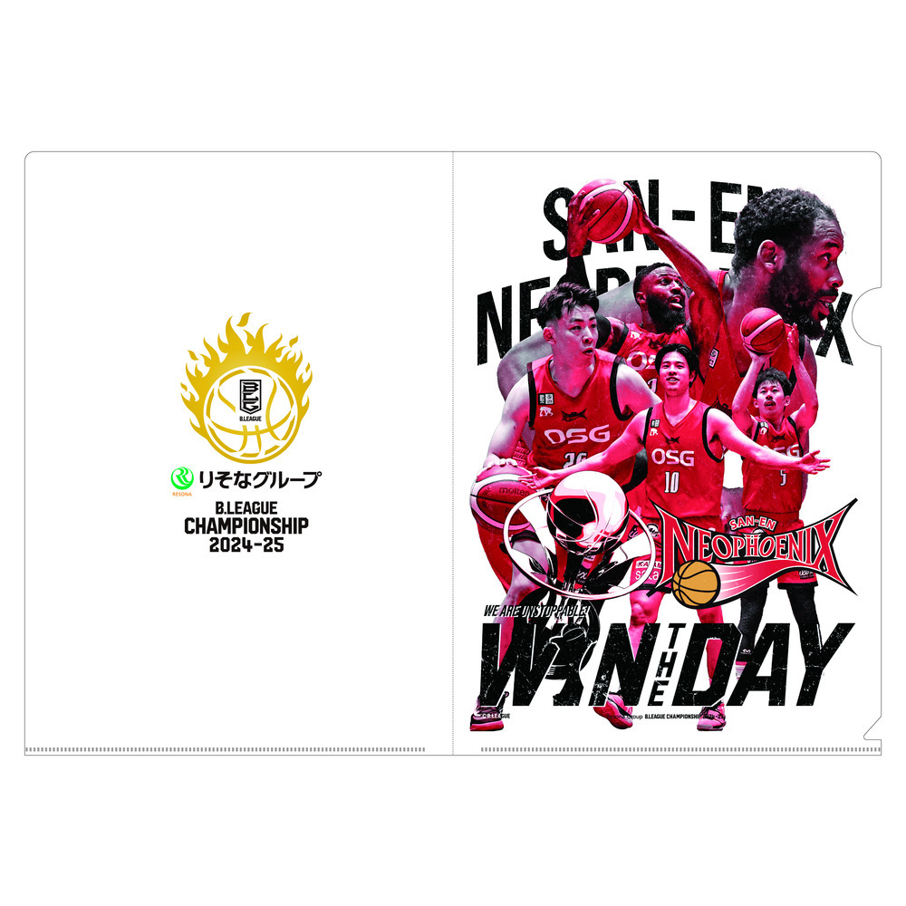 りそなグループ B.LEAGUE CHAMPIONSHIP 2024-25 オフィシャルポストカード＆ステッカー＆クリアファイル3点セット三遠ネオフェニックス 詳細画像 ONECOLOR 3