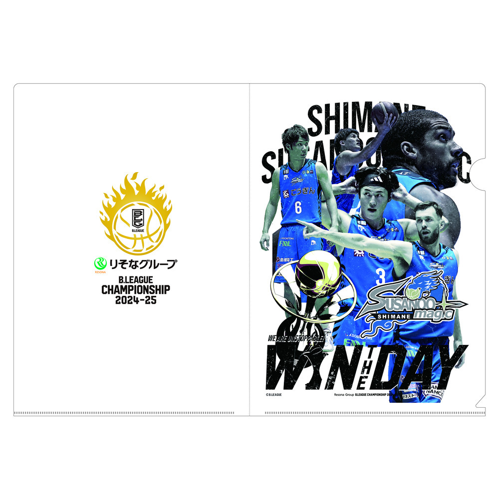 りそなグループ B.LEAGUE CHAMPIONSHIP 2024-25 オフィシャルポストカード＆ステッカー＆クリアファイル3点セット　島根スサノオマジック 詳細画像 ONECOLOR 3