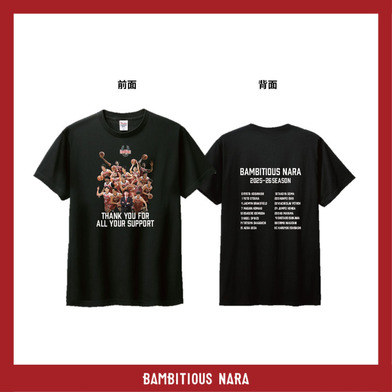 【2025-26メモリアル】Tシャツ（BLK）＊缶バッジプレゼント対象商品＊