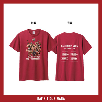 【2025-26メモリアル】Tシャツ（RED）＊缶バッジプレゼント対象商品＊