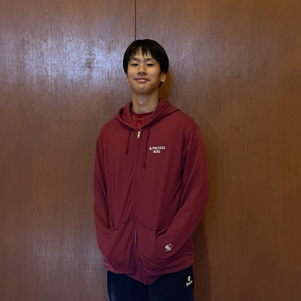 スウェットジップパーカー2025 詳細画像 バーガンディー 2