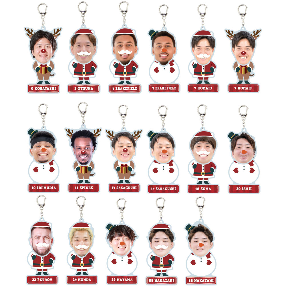 2025-26クリスマスふりふりキーホルダー 詳細画像 #88 NAKATANI（中谷 衿夢）雪だるま 1
