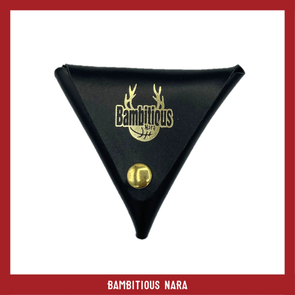 レザー三角コインケース（ブラック/レッド） 詳細画像 ブラック 1