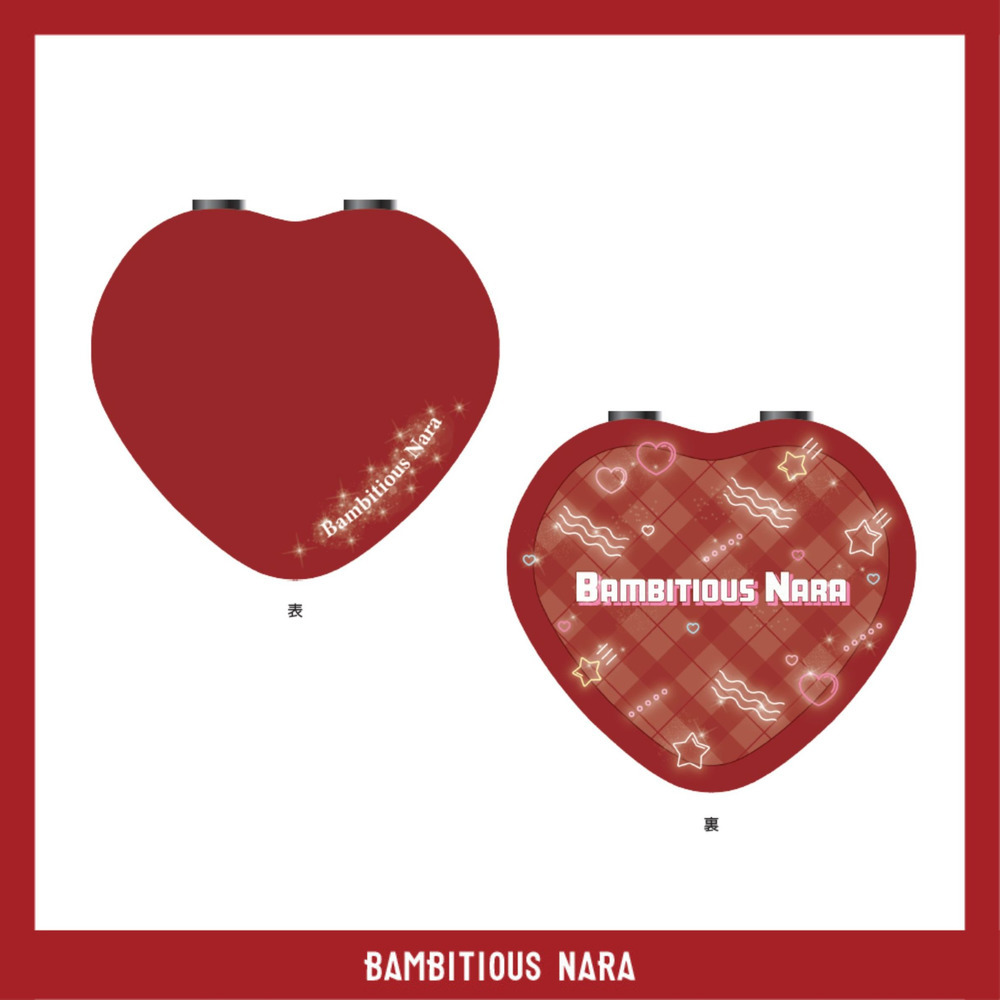 ハート型コンパクトミラー 詳細画像 - 1