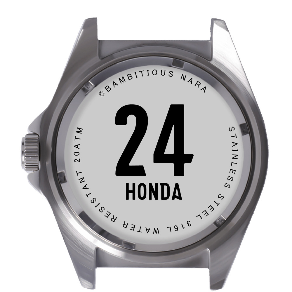 バンビシャス選手サインウォッチ（ラバーバンドBLK）2025-26 詳細画像 #24 HONDA（本多 純平） 2