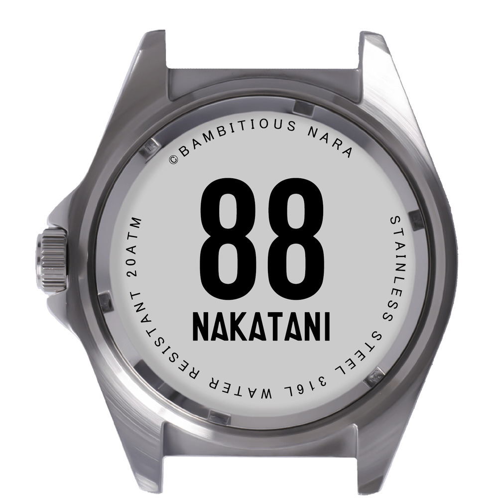 バンビシャス選手サインウォッチ（ラバーバンドBLK）2025-26 詳細画像 #88 NAKATANI（中谷 衿夢） 2