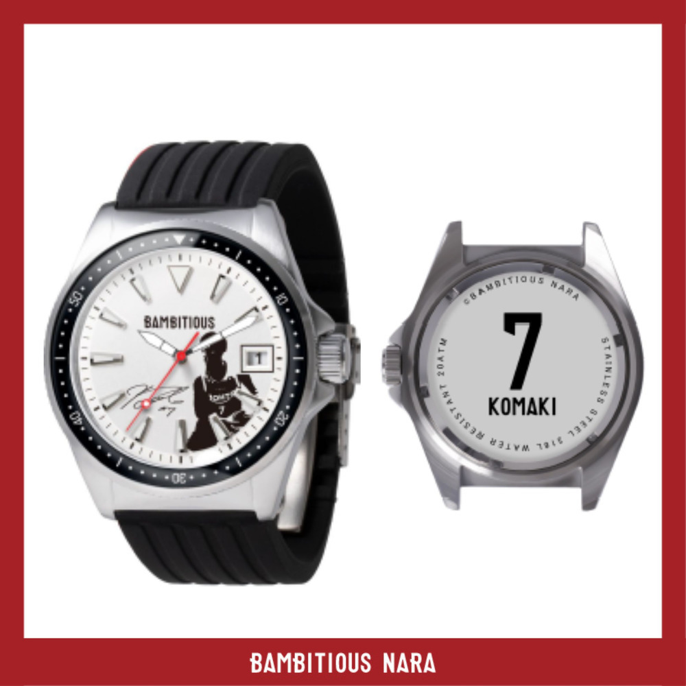 バンビシャス選手写真入りウォッチ（ラバーバンドBLK）2025-26 詳細画像 #7 KOMAKI（古牧 昌也） 1