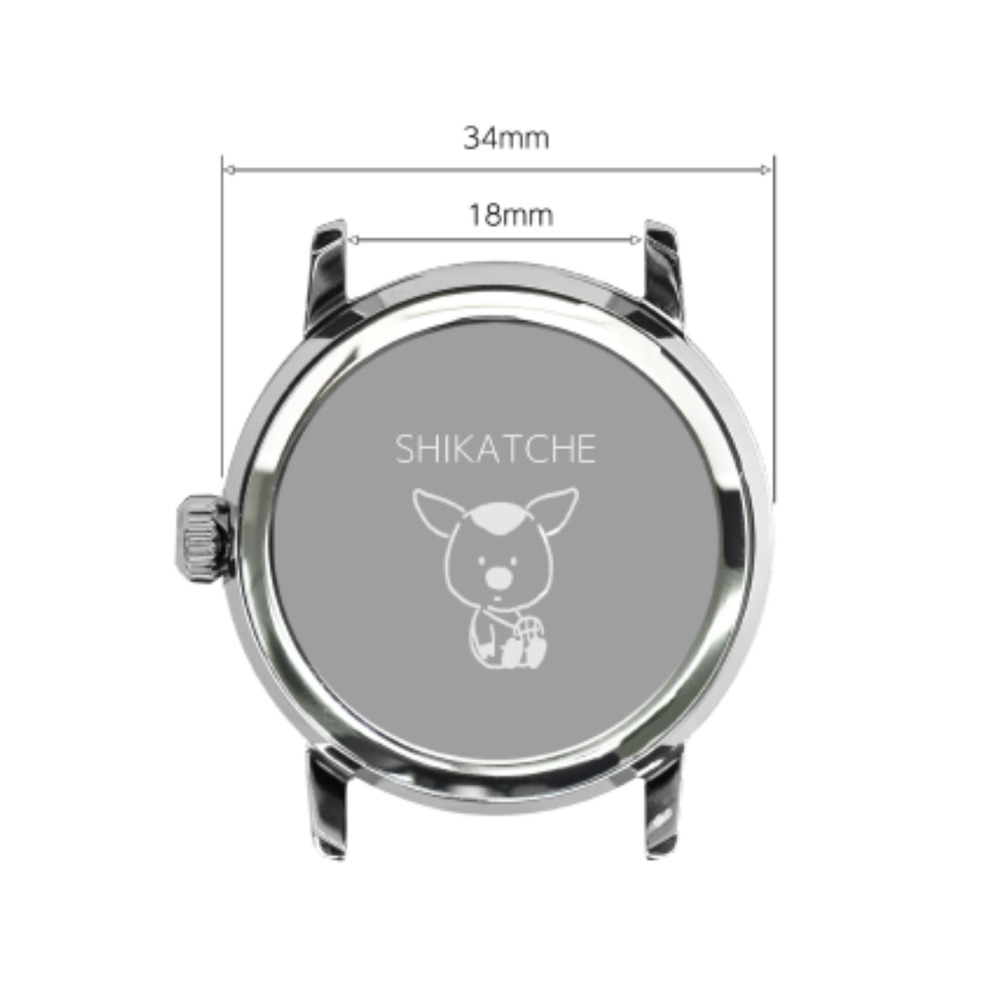 バンビシャスウォッチベイビーシカッチェモデル 詳細画像 【ベルト】ブラック（型押し本牛革） 2