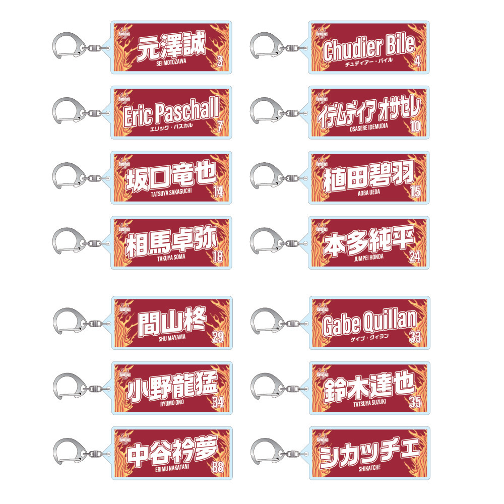 2026-27プレーヤーズタオル型キーホルダー 詳細画像 #4 BILE（チュディアー・バイル） 2