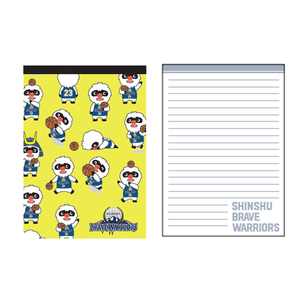 メモ帳 ブレアー 信州ブレイブウォリアーズ B League Bリーグ 公式オンラインショップ