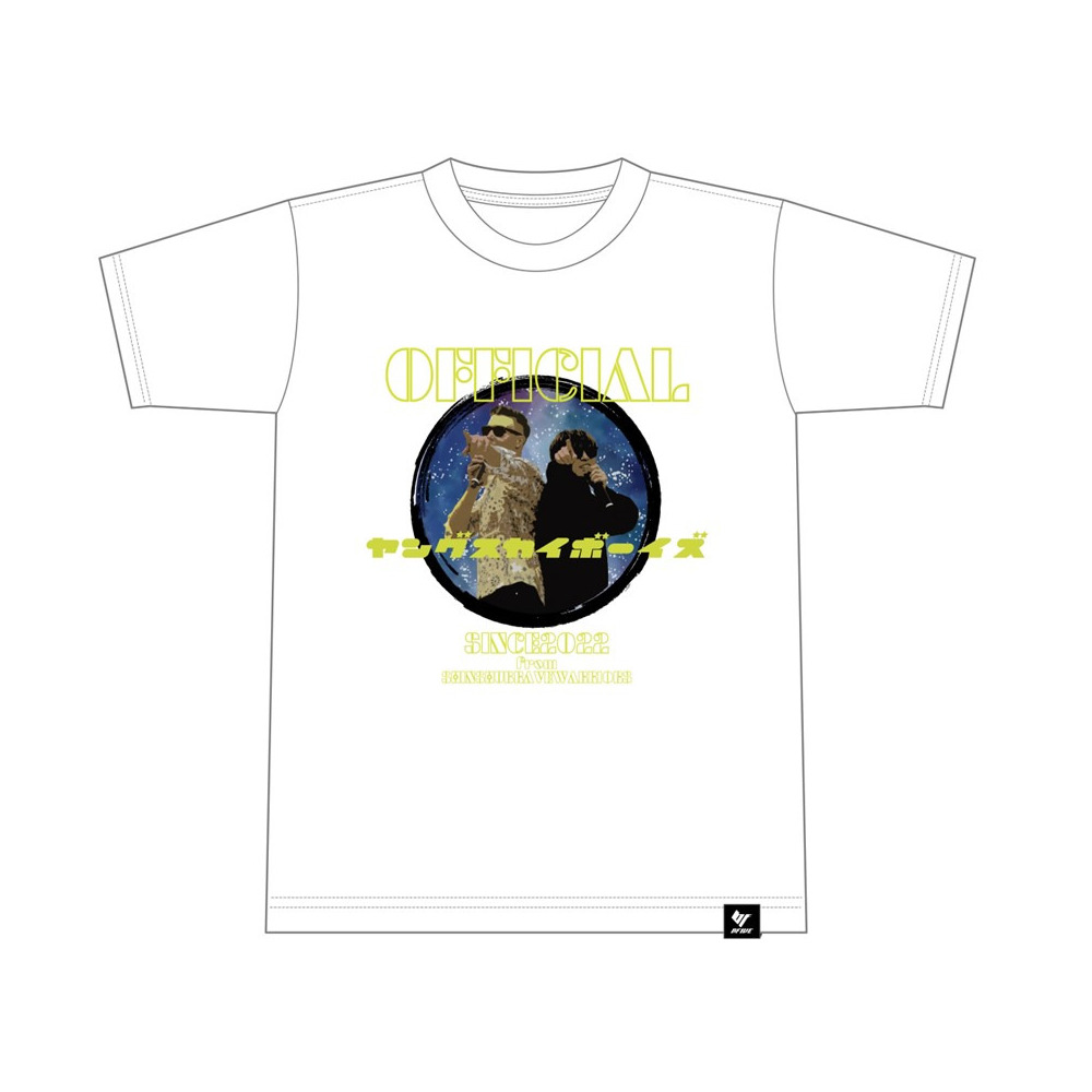 再販 Official ヤングスカイボーイズ Tシャツ ホワイト 信州ブレイブウォリアーズ B League Bリーグ 公式オンラインショップ