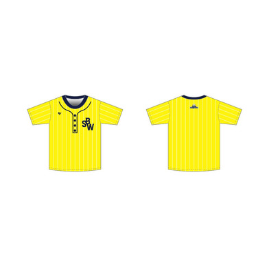 2022-23 ベースボールシャツ風Ｔシャツ(イエロー) 