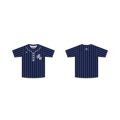2022-23 ベースボールシャツ風Ｔシャツ(ネイビー）