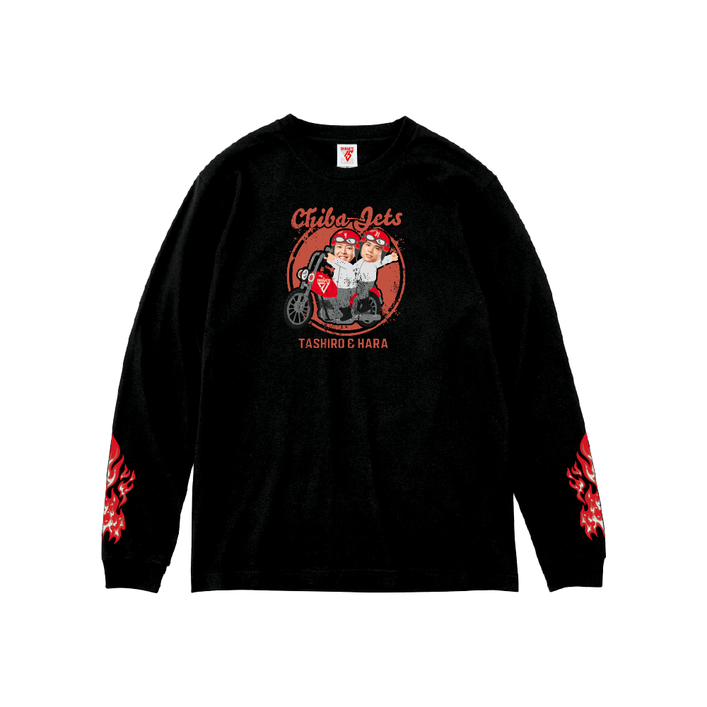 はらたし2026 ぶんぶんﾛﾝｸﾞｽﾘｰﾌﾞTｼｬﾂ 詳細画像 ブラック 1